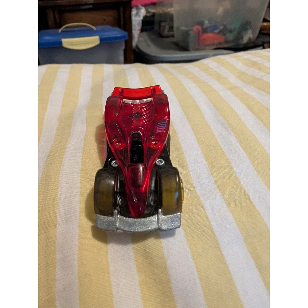 Hot Wheels Road Rocket Diecast Car Transparent Red Black 1:64 Scale 2015